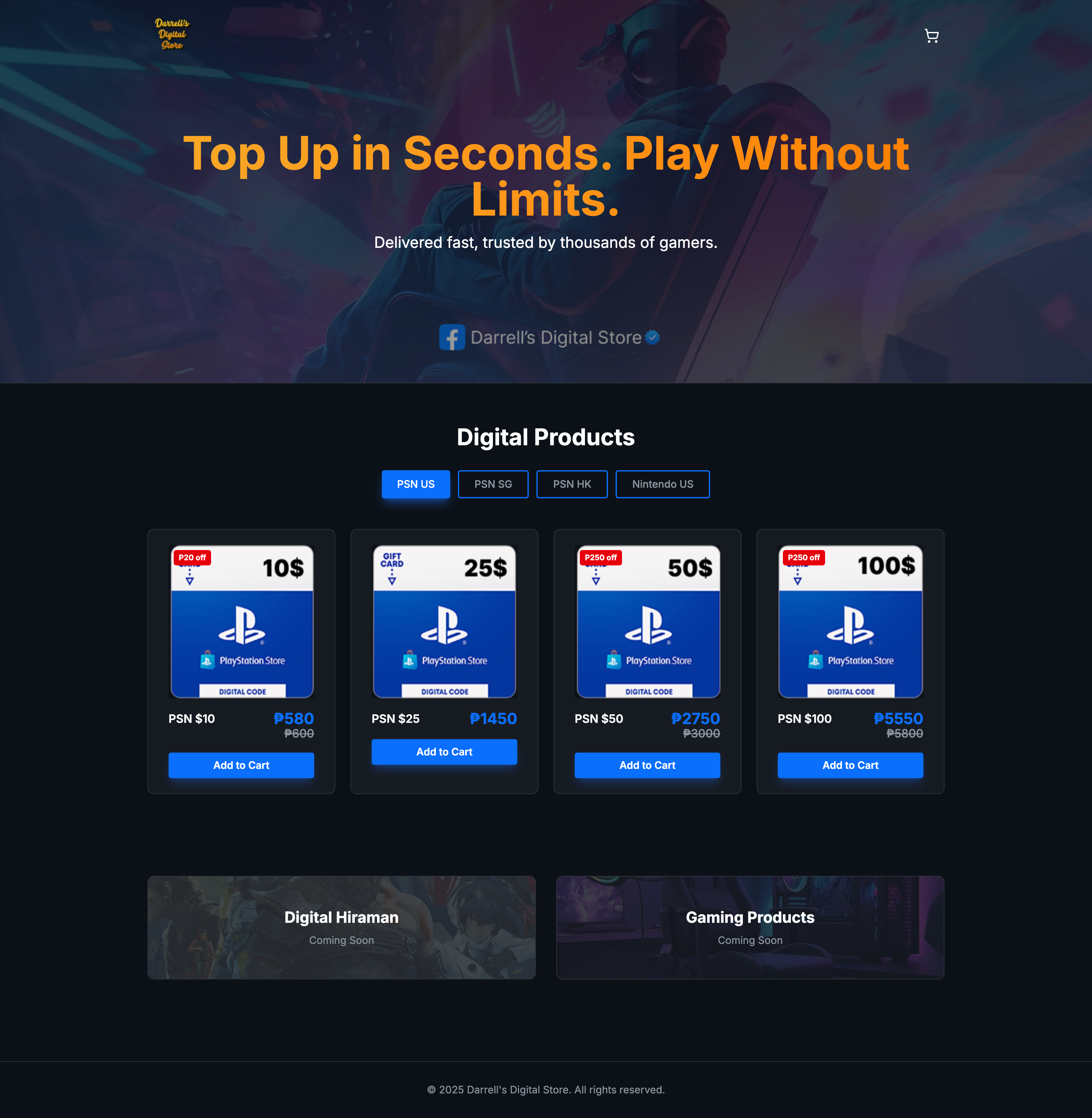 Darrell’s Digital Store